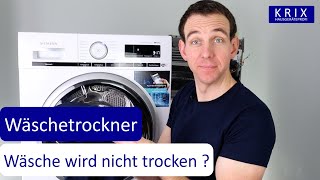 Trockner trocknet nicht  DAS ist der Grund [upl. by Trebliw]