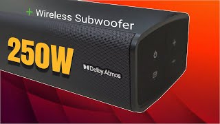 Motorola AmphisoundX 250w 31 Dolby Atmos Soundbar with Wireless Subwoofer Exclusive [upl. by Yrffej]