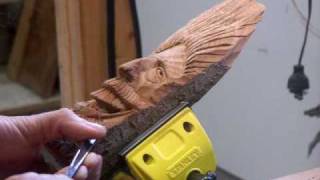 wood carving lesson video 9 5 [upl. by Newob]