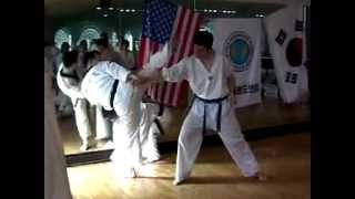 WTF Tae Kwon Do  One Step Sparring [upl. by Anirbac]