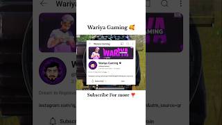 Wariya Gaming 💯🥰wait forCharanPlayZ2803 shorts bgmi pubg wariyagaming WariyaGaming [upl. by Hedveh731]