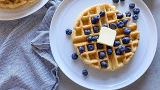 Buttermilk Belgian Waffle Recipe [upl. by Selim]