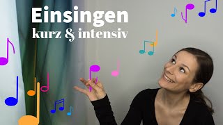 Einsingen kurz und intensiv  singdude [upl. by Nylad]