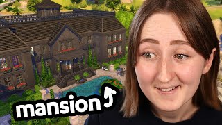 the biggest mansion ive ever made in the sims [upl. by Lupiv]