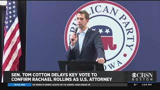 Rachael Rollins US Attorney Nomination Held Up By Republican Senator Tom Cotton [upl. by Odelle]