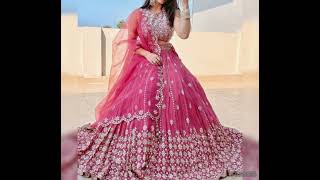 10 October 2024 Navratra colour pink  🥻ghagra choli 🥻 Garba dress 🥻 [upl. by Nyletak]