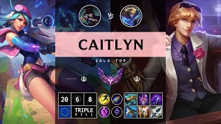 Caitlyn Top vs Ezreal  EUW Master Patch 1414 [upl. by Solis]