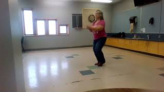 Dance  Rockin The Wagon Wheel  Line Dance Demo  8  Krysamcin191 Line Dancing [upl. by Attenod114]