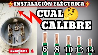 Cual calibre de cable necesito para la instalación de mi medidor en mi casa [upl. by Meil]