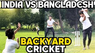 India vs Bangladesh  Backyard Cricket  Test Match 1st Innings  Off Yorker [upl. by Liw235]