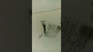 BTS lightstick drawing BTS Dynamic kpopmusic [upl. by Mcwilliams]