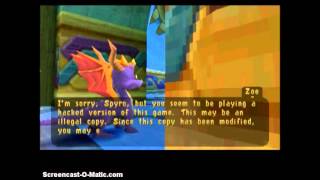 Spyro Year of the Dragon ANTIPIRACY MESSAGE [upl. by Yecram]