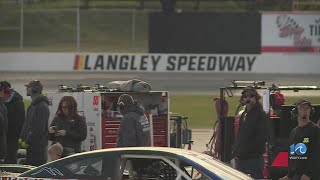 Langley Speedway gets ready for appearance by Dale Earnhardt Jr [upl. by Hoyt]