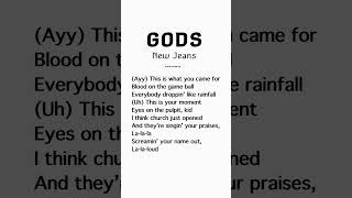 New JeansGODS newjeans lyrics [upl. by Nodla506]