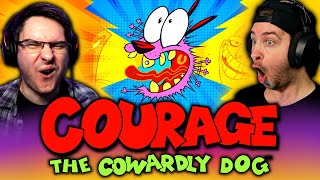 COURAGE THE COWARDLY DOG Episode 1 amp 2 REACTION  A Night at the Katz Motel amp Cajun Granny Stew [upl. by Dierdre]