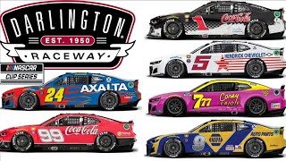 2022 NASCAR CUP SERIES THROWBACK PAINT SCHEME PREVIEW FOR DARLINGTON [upl. by Urina]