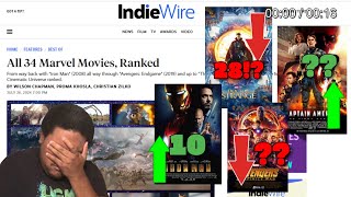 MARVELOUSLY BAD  Reacting to TERRIBLE MCU Marvel Films Ranked Article [upl. by Weaver]