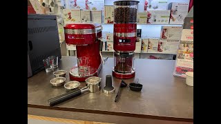 Die neue KitchenAid Artisan Espresso Maschine Siebträger und die Kaffeemühle [upl. by Anitram]