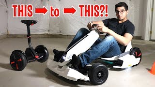 Unboxing amp Lets Drive  GoKart Kit by NineBot  Segway turns into a Tesla Gokart [upl. by Mharg]