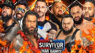 Team Roman Reigns vs Team Solo Sikoa WWE Survivor Series Bloodline War games 2024  FULL MATCH [upl. by Yzdnil]