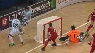 Campeonato del Mundo 2015 hockey sobre patines  Goles de España y Argentina [upl. by Zeiler]