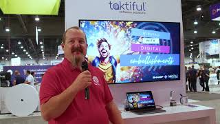 Taktiful in the Sharp Booth at the Printing United Expo 2024 [upl. by Luamaj]