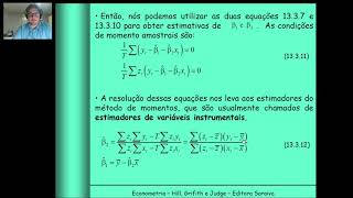 Aula 1  Parte 2 Métodos dos Momentos Generalizados e Variáveis Instrumentais [upl. by Temirf]