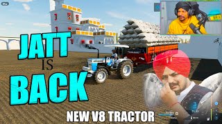 SIDHU JATT is BACK 👿¬ NEW V8 TRACTOR 3630 x 855 💥¬ INDIAN FARMING x BrarTV [upl. by Iila890]