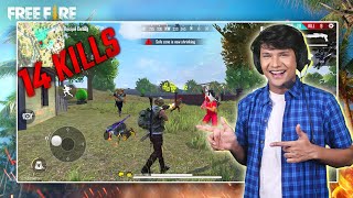 FREE FIRE GAME PLAY 1  14 KILLS  BOOYAH MATCH  GARENA FREE FIRE  Funny Bloopers  MOHAK MEET [upl. by Manouch]