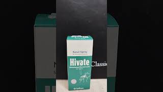 Hivate Nasal Spray alnafaypharmacypharmacyonair nasalbreathingnasalcongestion [upl. by Silrac22]