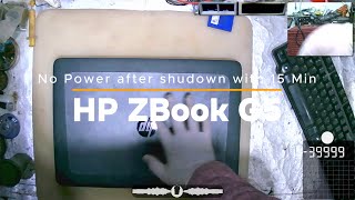 HP ZBook 15 G4  No Power after shutdown with in 15 minutes [upl. by Enyaz]