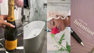 My 23RD LUXURY SELF CARELOVE BIRTHDAY VLOG Relaxation Breakfast in Bed  Home Massage amp more [upl. by Ynahteb]