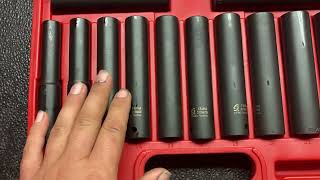 Sunex extra deep 12 drive impact socket set review [upl. by Biebel]