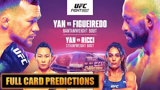 UFC Macau Petr Yan vs Deiveson Figueiredo Full Card Predictions [upl. by Chui]