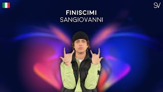 sangiovanni  finiscimi Lyrics Video [upl. by Lalise]