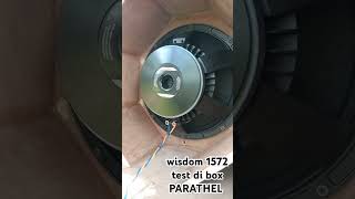 WISDOM 1572 test horeg di box PARATHEL soundminiatur soundhoreg soundbalap battlesoundbalap [upl. by Banebrudge]