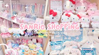 japan vlog 🛒💗 sanrio shopping store tour gachapon eating curry cinnamoroll ♡ [upl. by Neira]