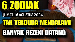 ZODIAK YANG BERUNTUNG HARI JUMAT 16 AGUSTUS 2024 LENGKAP DAN AKURAT [upl. by Valencia320]