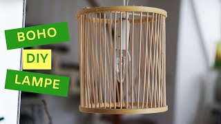 DIY Boho Lampe selber machen  Lampenschirm selber bauen  Interior DIY [upl. by Asselam]