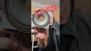 1960s Vintage TESLA FULLRANGE SPEAKER Sound Test Tesla ARO 367 Angelicaaudio [upl. by Ativet]