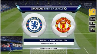 Chelsea vs Manchester United FIFA 15 Gameplay  Barclays Premier League  PC Gaming football fifa [upl. by Kcirttap]