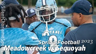 SCS Meadowcreek vs Sequoyah High School Spring football 2023 [upl. by Starks]