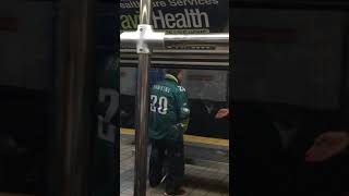 Eagles Fan Gets Wrecked by Pole [upl. by Akeme]