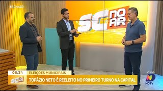 Reeleição de Topázio Neto Prefeito comenta vitória ao vivo no estúdio com Upiara Boschi [upl. by Lebazej]