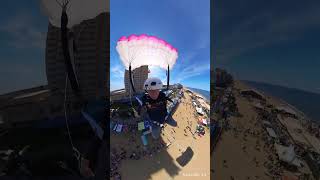 BASE jump competition winning jump Tandem BASE Moab 3 years 3 spots on podium youtubeshorts moab [upl. by Nodyarb]