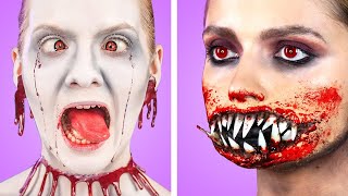 Spooky Halloween Makeup and DIY Costume Ideas  Last Minute Halloween Party Hacks amp Tricks [upl. by Nnoryt]