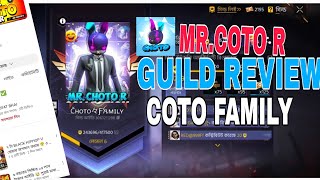 ‎MrChotoR7 COTO FAMILY GUILD UIDfreefire garenafreefire garenafreefiremrchotor [upl. by Raymund]