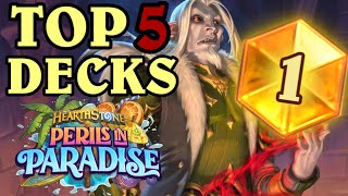 Top 5 BEST DECKS in Hearthstone feat Prince Renathal [upl. by Ilana]