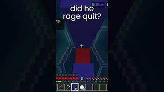 did he rage quit 2 minecraft hiveminigames [upl. by Stanley]