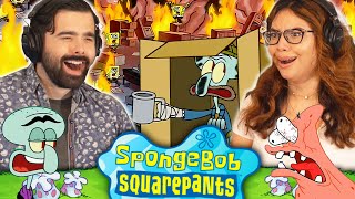 We Watched SPONGEBOB SEASON 3 EPISODE 7 AND 8 For the FIRST TIME DUO REACTION [upl. by Kenzie231]